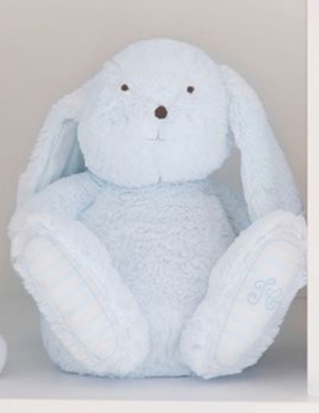 Tartine et Chocolat Peluche Lapin Augustin Bleu - 35 cm