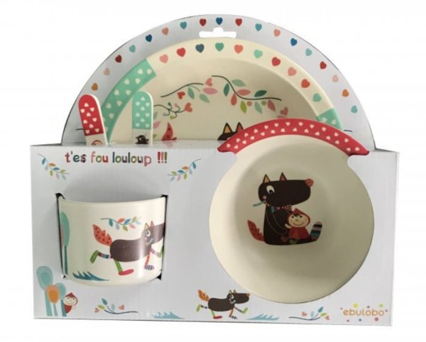 Ebulobo Coffret Repas Bambou T'es Fou Louloup