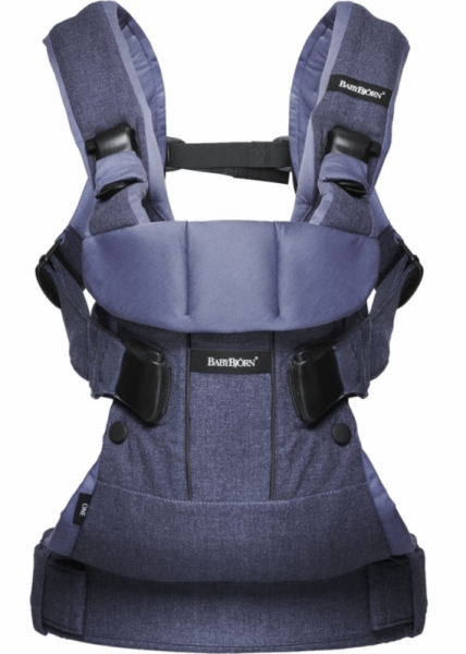 BabyBjörn Porte Bébé Baby Carrier One Denim Blue Cotton Mix