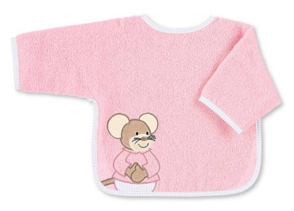 Sterntaler Bavoir à manches Souris Milly