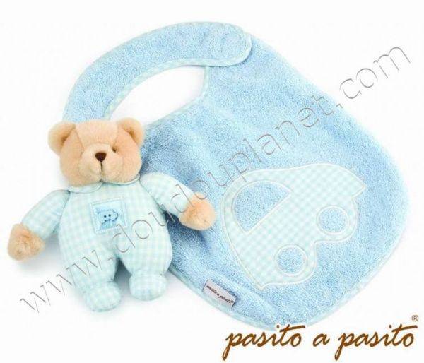 Pasito A Pasito Bavoir et Doudou Ours