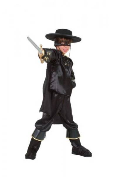 César Costume Cavalier Noir 3 à 5 ans