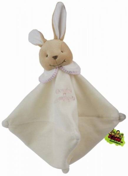 Doudou et Compagnie Doudou Eponge Ours Rose