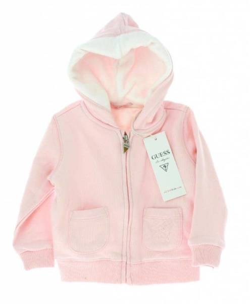 Guess Enfant Gilet à Capuche Rose