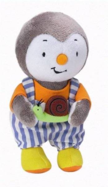 Jemini Peluche Tchoupi avec Escargot - 20 cm