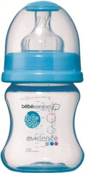 Bébé Confort Biberon Evidence Bleu 140 ml