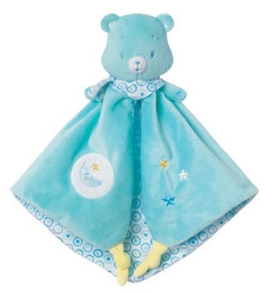 Jemini Doudou Bisounours Baby Bleu Vert - Toudodo
