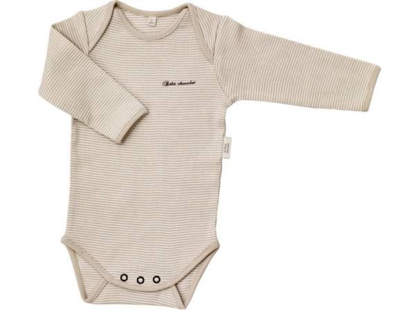 Bébé Chocolat Body Manches Longues Chocolat Marine - 12 Mois