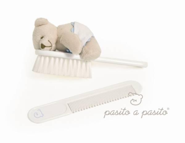 Pasito A Pasito Brosse à Cheveu Avec Ourson Bleu