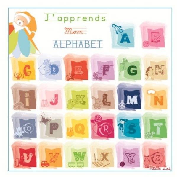 Doudou et Compagnie Cadre Alphabet