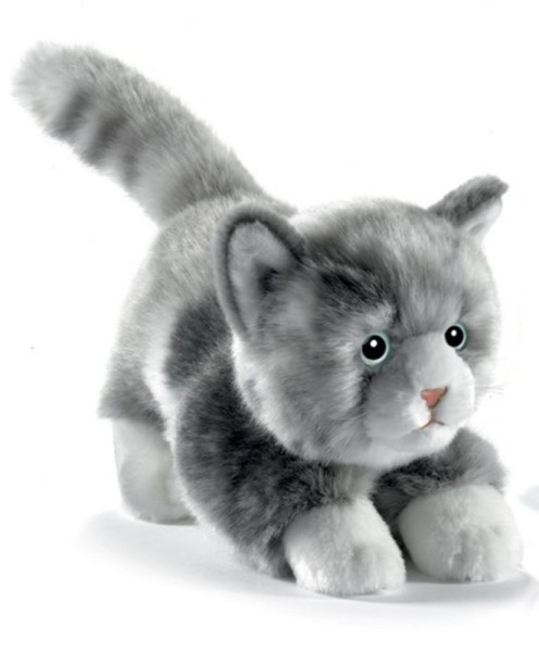 Peluche chat joueur