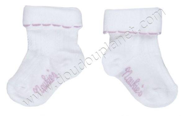 Noukies Chaussettes Blanches Pastel Girl