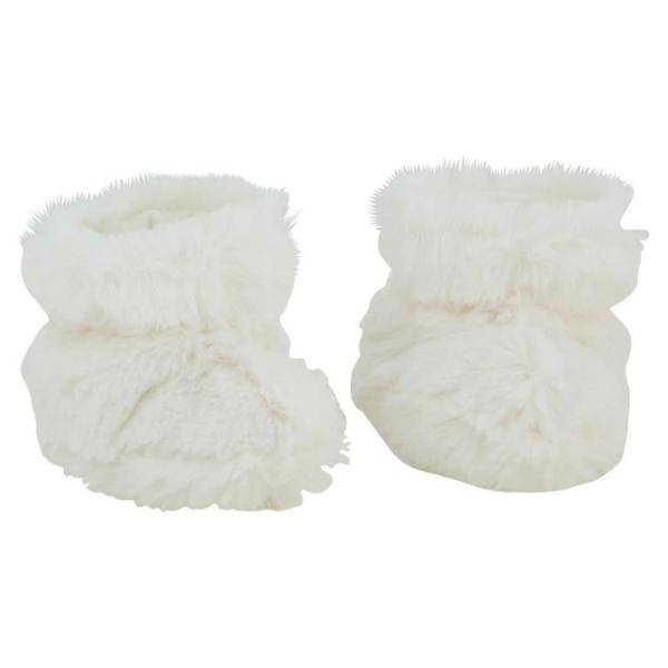 Absorba Chaussons en Fausse Fourrure écru