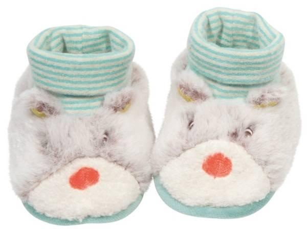 Moulin Roty Chaussons Ours Pompon