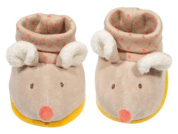 Moulin Roty Chaussons Souris Biscotte