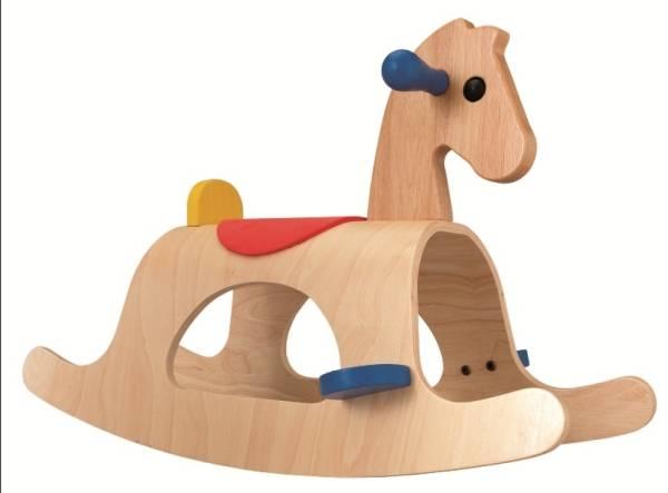 Plantoys Cheval à Bascule Bois Palomino