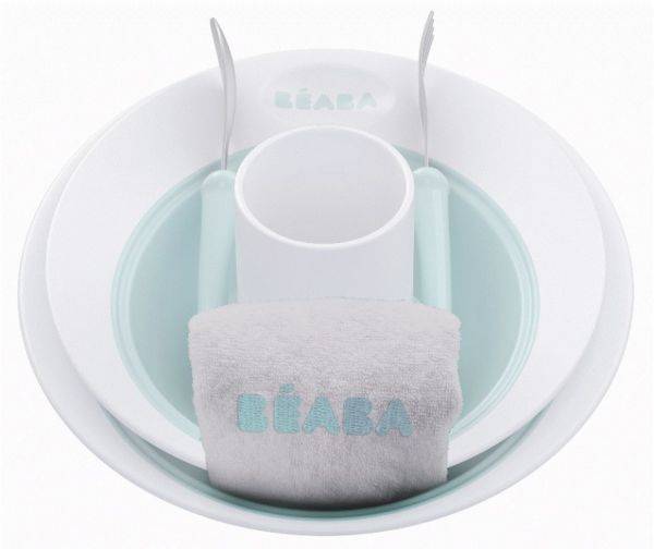 Beaba Coffret Repas Ellipse Poudré Bleu