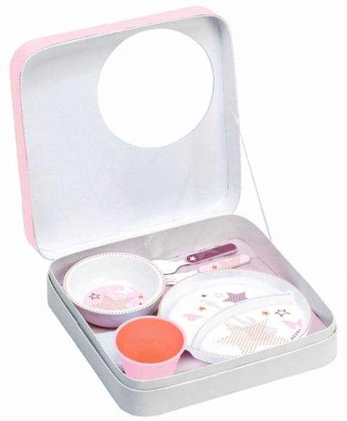 Beaba Coffret Repas Rock'n Love Poudré Rose