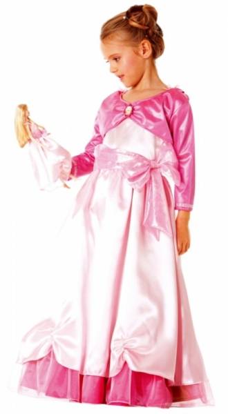 César Costume Barbie Doll and Me rose 3 à 5 ans