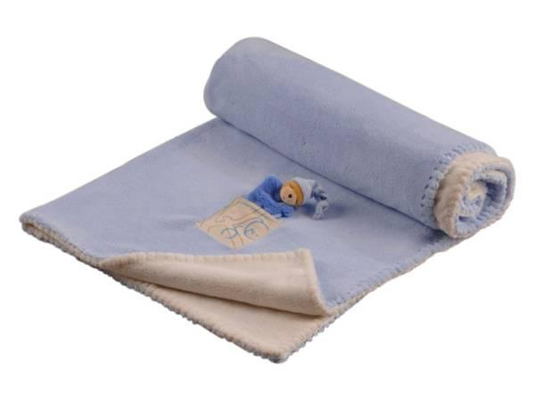 Kaloo Couverture Plume Bleu