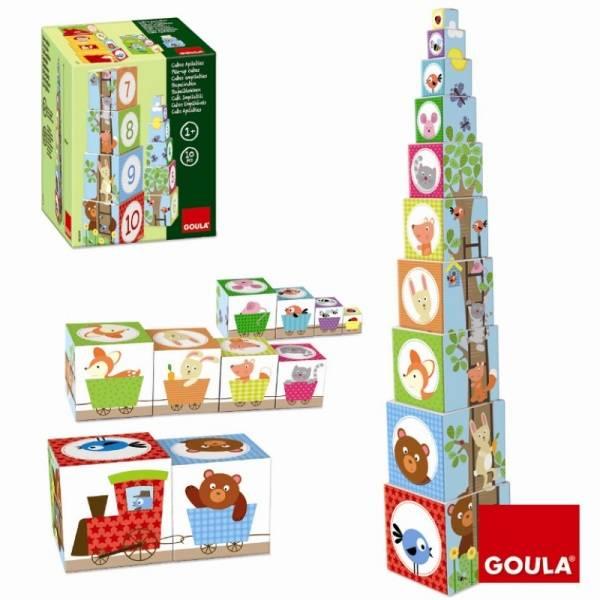 Goula Cubes Empilables Forêt