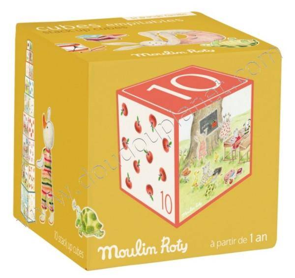 Moulin Roty Cubes Empilables La Grande Famille