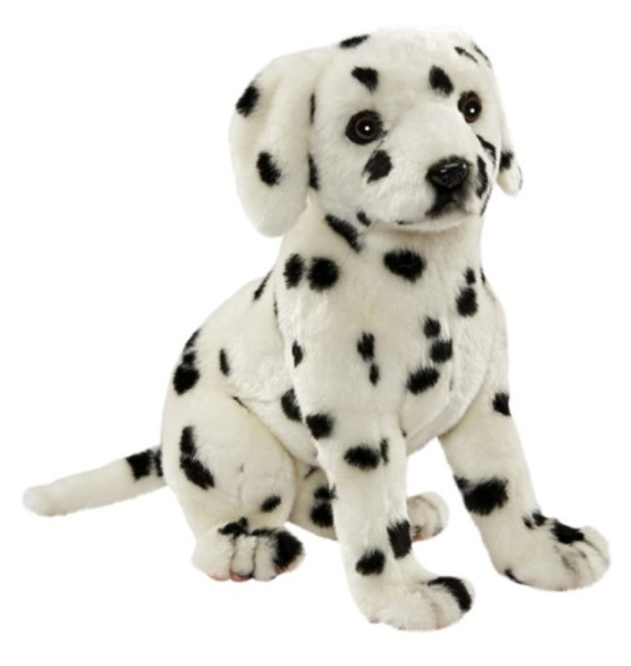 Peluche chien dalmatien couché 83 cm