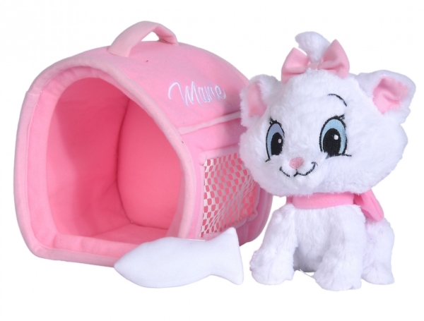 Disney Peluche Chat Marie et son sac de transport