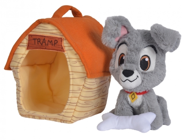 Disney Peluche Clochard et sa niche