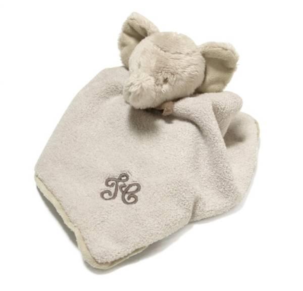 Tartine et Chocolat Doudou Eléphant Ferdinand Taupe
