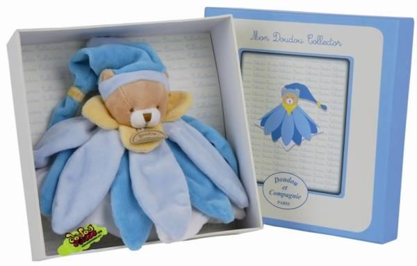 Doudou et Compagnie Doudou Fleur Bleue Tatoo