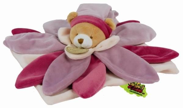 Doudou et Compagnie Doudou Fleur Rose Tatoo