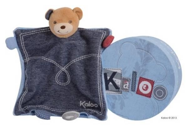 Kaloo Doudou Marionnette Ours Trésor Blue Denim