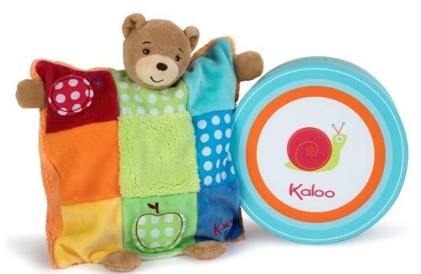 Kaloo Doudou Marionnette Ours Patchwork Colors