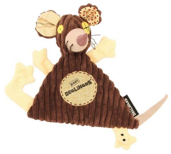 Les Déglingos Doudou Rat Baby Ratos