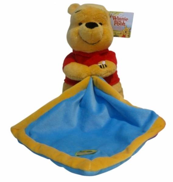 Disney Doudou Winnie Ourson et Mouchoir - 25 cm