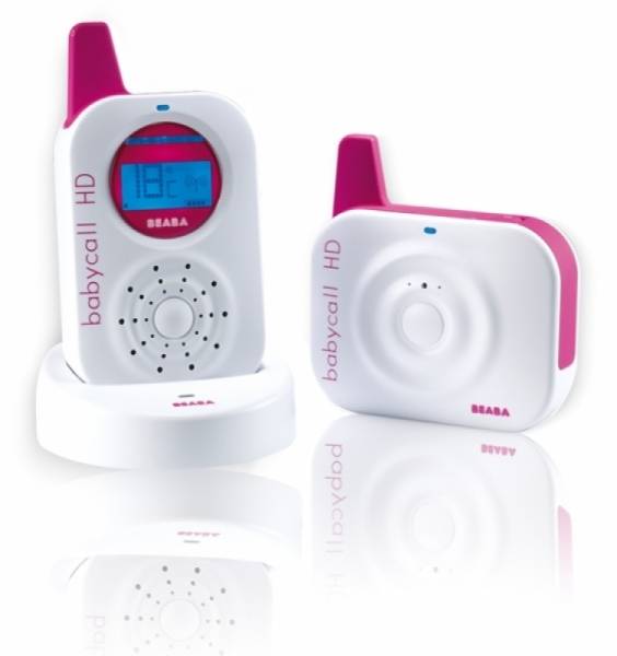 Beaba Ecoute Bébé Babycall HD System Blanc Rose