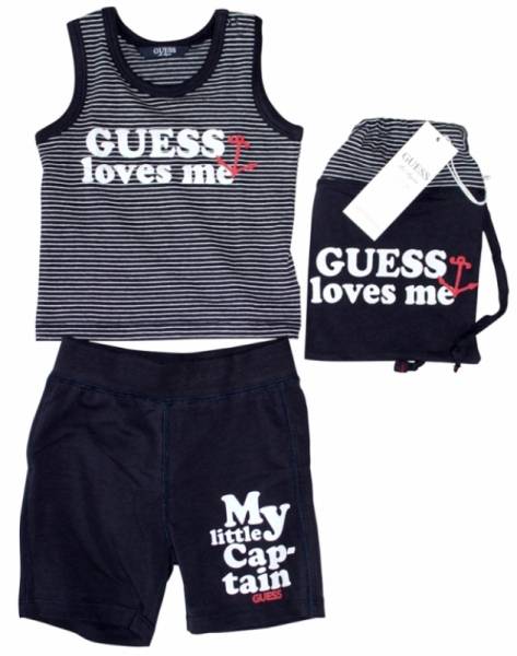 Guess Enfant Ensemble Débardeur et Short Garçon 24 mois