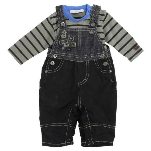 Absorba Ensemble Long Tshirt ML et Salopette Garçon 6 Mois Absorba Ensemble Long Tshirt ML et Salopette Garçon 6 Mois
