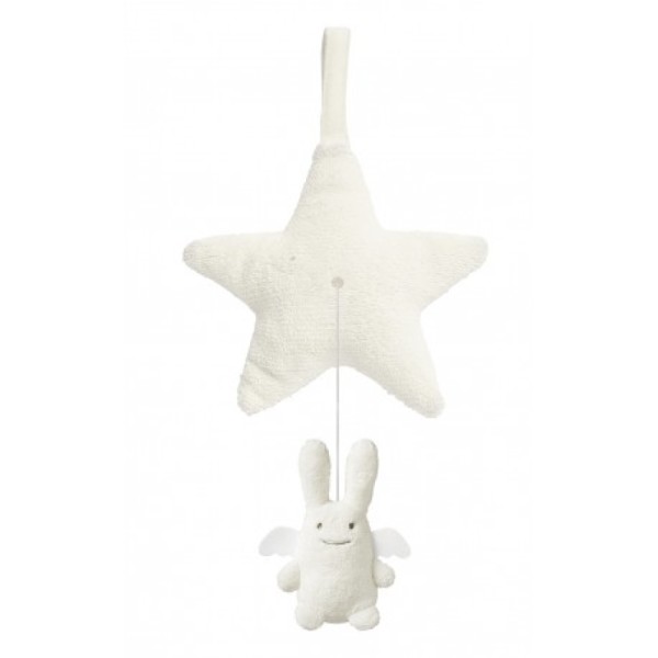 Trousselier Peluche Musicale Etoile Ange Lapin Ivoire