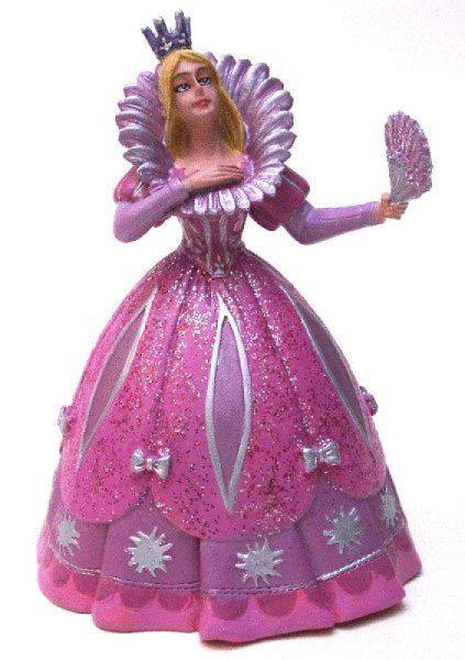 Plastoy Figurine Princesse Eventail Robe Rose