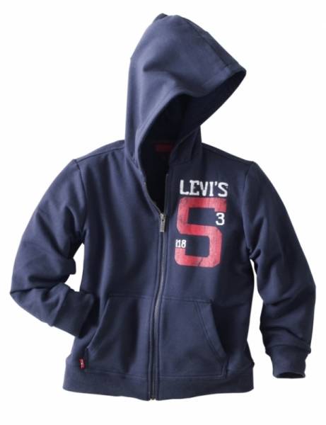 Levis Gilet à Capuche Zippé Yael Navy - 3 Ans