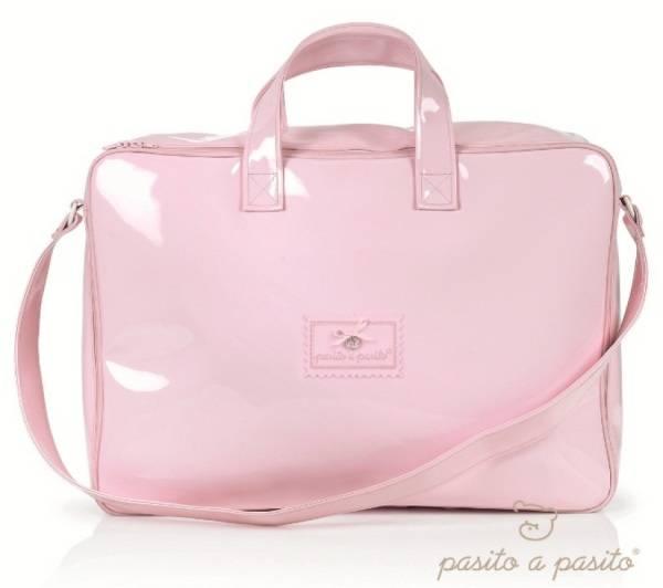 Pasito A Pasito Grande Valise Vernis Rose