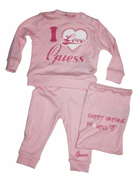 Guess Enfant Jogging Petal Rose 6/9 mois Guess Enfant Jogging Petal Rose 6/9 mois