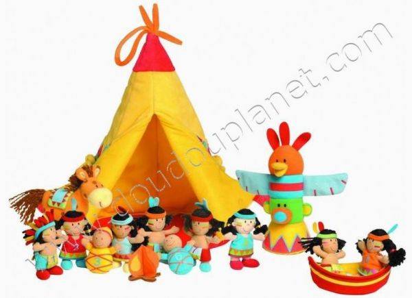 Lilliputiens Le Tipi et les Indiens