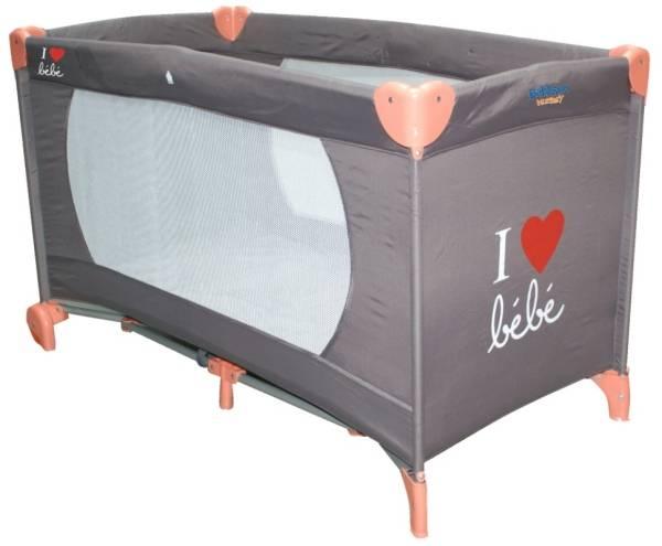 Babysun Nursery Lit Parapluie I Love Bébé Taupe