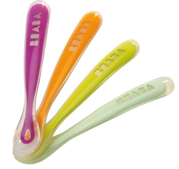 Beaba Lot de 4 Cuillères 1er Repas