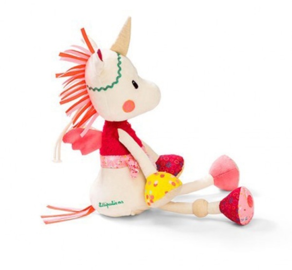 Lilliputiens Peluche Veilleuse Musicale  Licorne Louise - 40 cm