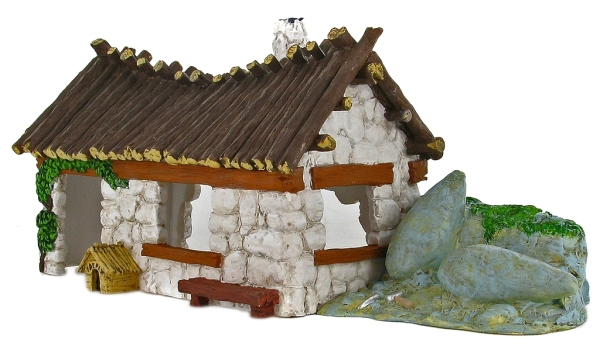 LA MAISON D'ASTÉRIX en bois neuve en boite + 3 figurines plastoy EUR 50