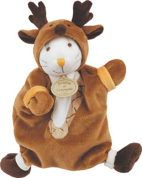Doudou et Compagnie Marionnette Lapin Déguisé en Caribou